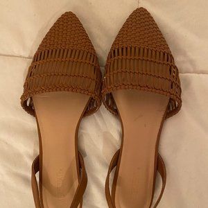 JustFab brown flats